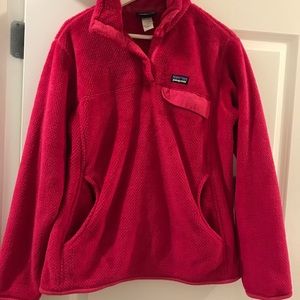 Pink Patagonia Re-Tool Snap T Pullover Women’s L